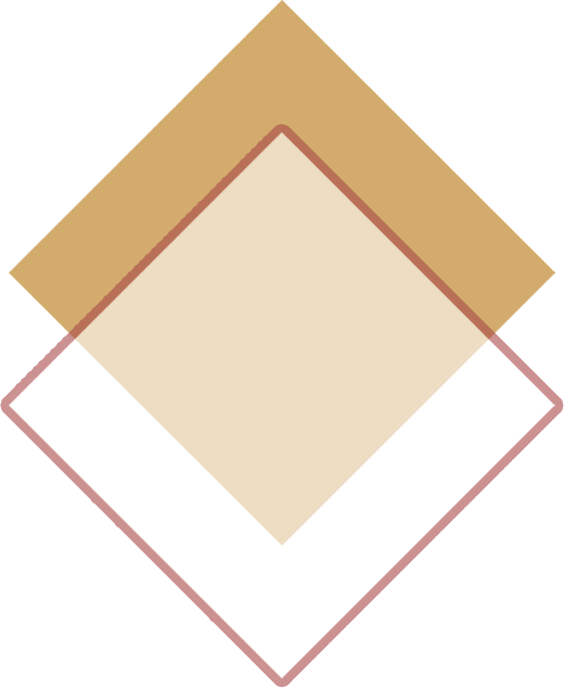 diamond-shaped frame decoration